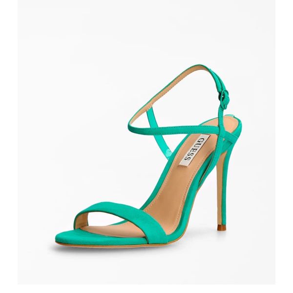 Guess heeled sandals Kabelle suede green