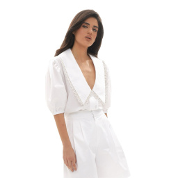 MAMOUSH πουκάμισο Artemis βαμβακερό λευκό